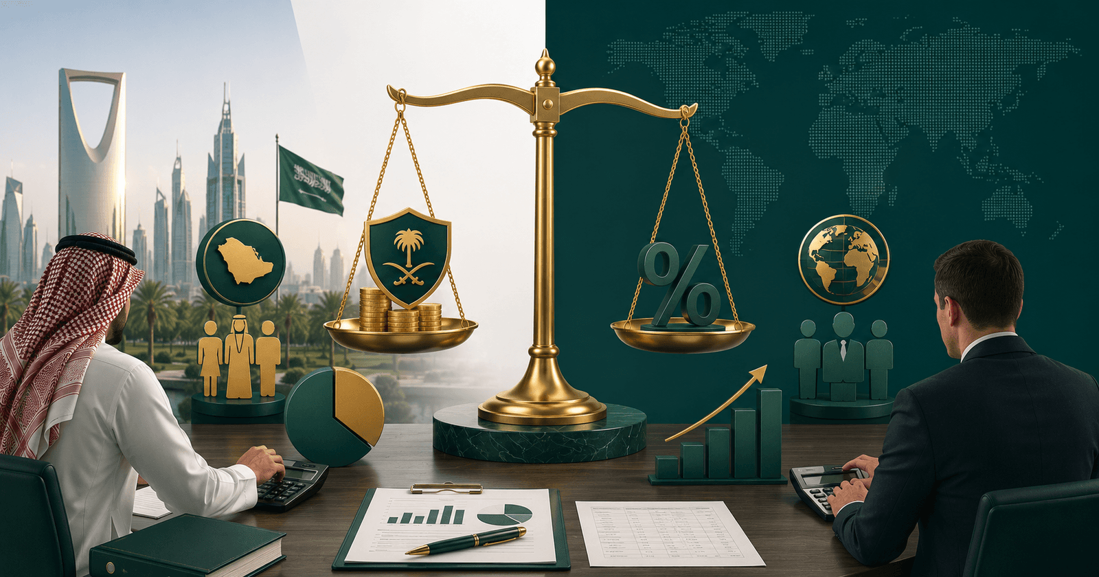 مقالات عبق الحياة 1 الزكاة وضريبة الدخل على الشركات في السعودية 2026 - الفرق الكامل