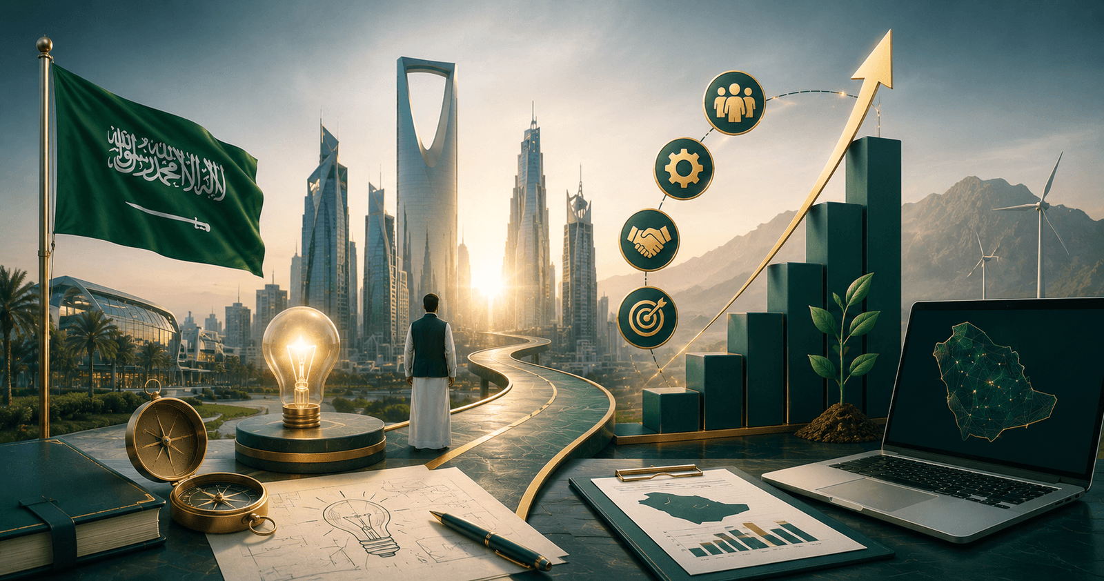 ريادة الأعمال في السعودية والطريق نحو رؤية 2030 1 ريادة الأعمال في السعودية والطريق نحو رؤية 2030