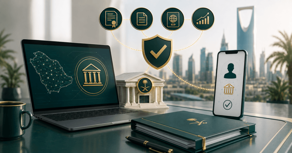 فتح حساب بنكي في السعودية للشركات الأجنبية - الدليل الكامل 2026 1 فتح حساب بنكي في السعودية للشركات الأجنبية - الدليل الكامل 2026